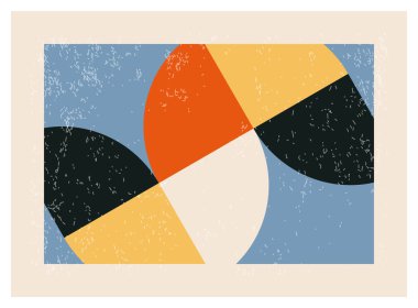 En az 20 'lik geometrik tasarım posteri, ilkel şekilli vektör şablonu, modern hipster tarzı.