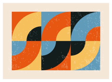 En az 20 'lik geometrik tasarım posteri, ilkel şekilli vektör şablonu, modern hipster tarzı.