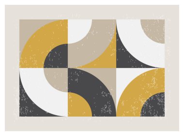 En az 20 'lik geometrik tasarım posteri, ilkel şekilli vektör şablonu, modern hipster tarzı.