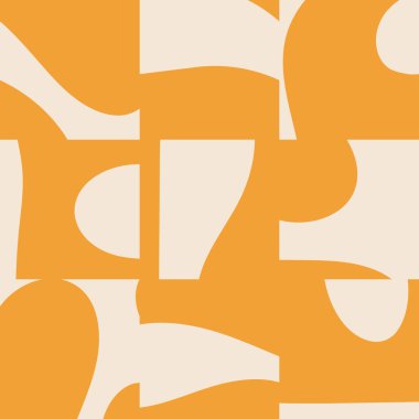 Soyut organik kesik Matisse ile modaya uygun kusursuz desen nötr renklerde ve vektör illüstrasyonunda ilham verici şekiller