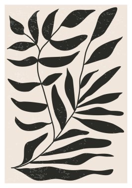 Matisse, soyut organik çiçek şekilli minimalist duvar sanat posterinden esinlenmiştir.