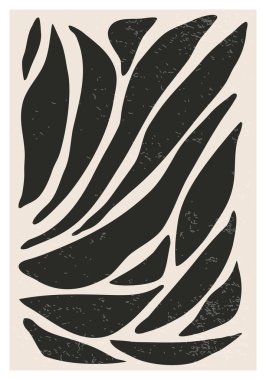 Matisse, soyut organik çiçek şekilli minimalist duvar sanat posterinden esinlenmiştir.