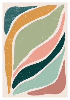 Matisse, soyut organik çiçek şekilli minimalist duvar sanat posterinden esinlenmiştir.