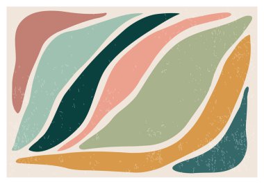 Matisse, soyut organik çiçek şekilli minimalist duvar sanat posterinden esinlenmiştir.