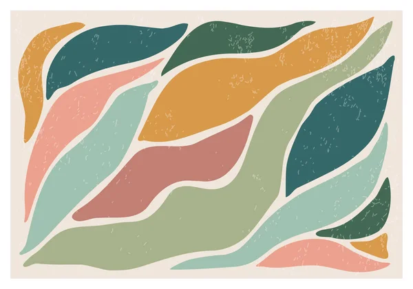 Matisse Inspiroval Poloviny Století Současné Koláže Minimalistický Nástěnný Plakát Abstraktní — Stockový vektor