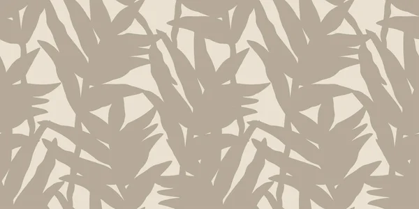 Motif Botanique Minimaliste Tendance Sans Couture Avec Collage Contemporain Abstrait — Image vectorielle