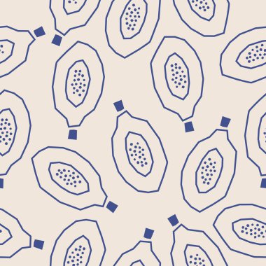 Minimalist monokrom çizgisi sanat tarzı muz pürüzsüz desen