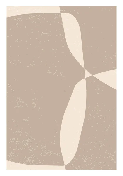 Minimalistický Design Plakát Abstraktními Organickými Tvary Kompozice Módním Moderním Kolážovém — Stockový vektor