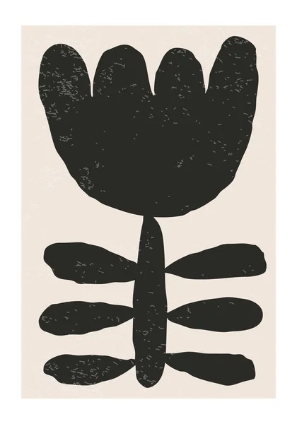 Matisse Geïnspireerd Midden Eeuw Hedendaagse Collage Minimalistische Muur Kunst Poster — Stockvector