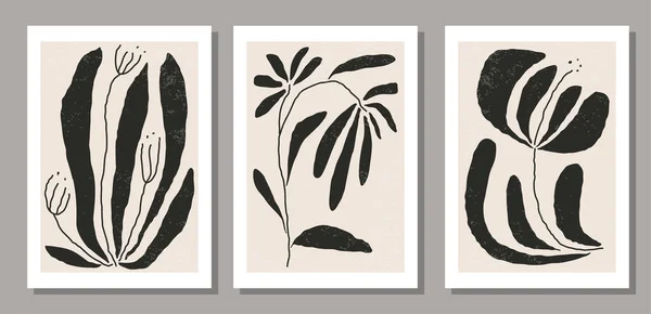 Set Collage Contemporain Matisse Inspiré Milieu Siècle Affiche Minimaliste Art — Image vectorielle