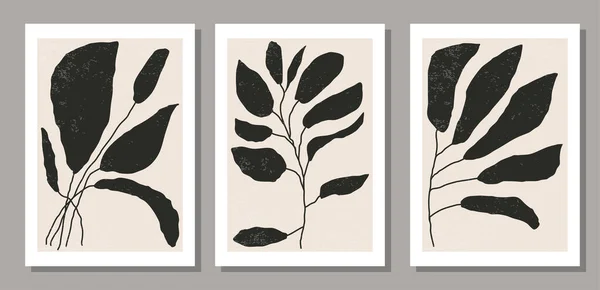 Set Collage Contemporain Matisse Inspiré Milieu Siècle Affiche Minimaliste Art — Image vectorielle