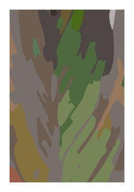 Yaprak dokusu, sanat galerisi için ideal, modern duvar sanatı posteri, minimal iç tasarım içeren soyut kompozisyon olarak trend minimalist botanik vektör çizimi