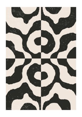 En az 20 'lik geometrik tasarım posteri, ilkel şekilli vektör şablonu, modern hipster tarzı.