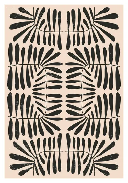 Modern kolaj tarzında soyut sanat botanik kompozisyonu olan minimalist poster, duvar sanatı dekorasyonu, kartpostal, kapak tasarımı için kullanılabilir