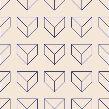 Soyut geometrik yaratıcı sanatsal kompozisyona sahip modaya uygun minimalist kusursuz desen retro vintage iç tasarım, duvar kağıdı, minimal arkaplan, vektör illüstrasyonu