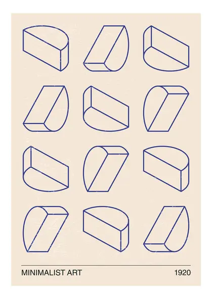 最小20个几何设计海报 矢量模板与原始形状元素 现代嬉皮士风格 免版税图库矢量图片
