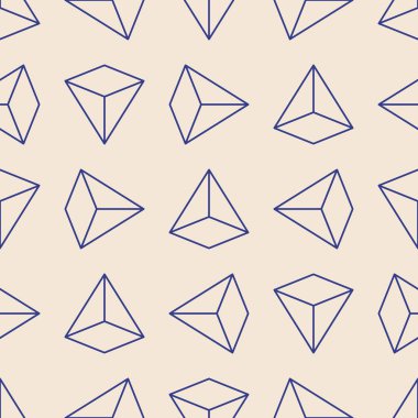 Soyut geometrik yaratıcı sanatsal kompozisyona sahip modaya uygun minimalist kusursuz desen retro vintage iç tasarım, duvar kağıdı, minimal arkaplan, vektör illüstrasyonu