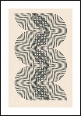 En az 20 'lik geometrik tasarım posteri, ilkel şekilli vektör şablonu, modern hipster tarzı.