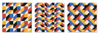 Soyut geometrik yaratıcı sanatsal kompozisyona sahip, modaya uygun, minimalist, pürüzsüz modeller. Eski model iç tasarım, duvar kağıdı, minimal arkaplan, vektör illüstrasyonu için ideal.