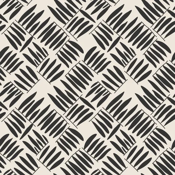 İç tasarım, duvar kâğıdı, minimal arkaplan, vektör illüstrasyonu için ideal nötr renklerde soyut el yazması kompozisyonu ile son derece minimalist, kusursuz botanik desen