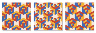 Soyut geometrik yaratıcı sanatsal kompozisyona sahip, modaya uygun, minimalist, pürüzsüz modeller. Eski model iç tasarım, duvar kağıdı, minimal arkaplan, vektör illüstrasyonu için ideal.