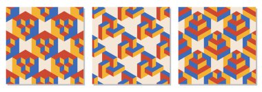 Soyut geometrik yaratıcı sanatsal kompozisyona sahip, modaya uygun, minimalist, pürüzsüz modeller. Eski model iç tasarım, duvar kağıdı, minimal arkaplan, vektör illüstrasyonu için ideal.