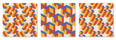 Soyut geometrik yaratıcı sanatsal kompozisyona sahip, modaya uygun, minimalist, pürüzsüz modeller. Eski model iç tasarım, duvar kağıdı, minimal arkaplan, vektör illüstrasyonu için ideal.