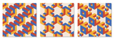 Soyut geometrik yaratıcı sanatsal kompozisyona sahip, modaya uygun, minimalist, pürüzsüz modeller. Eski model iç tasarım, duvar kağıdı, minimal arkaplan, vektör illüstrasyonu için ideal.