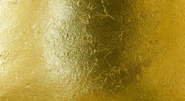 Parlak sarı yaprak altın metall doku arka plan