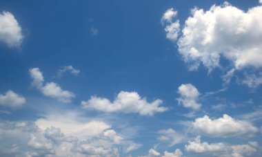 Bulutlar mavi gökyüzü Yüksek açılı hava arkaplanı