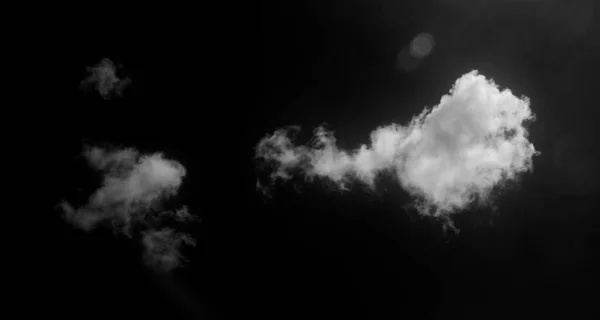 Abstract Fog Smoke Isolated Black Background — 图库照片
