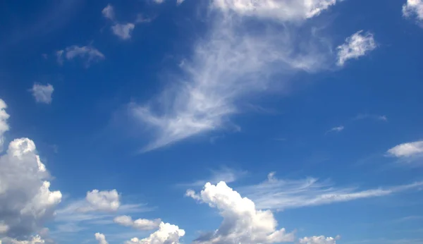 Blauer Himmel Weiße Wolken Hintergrund — Stockfoto