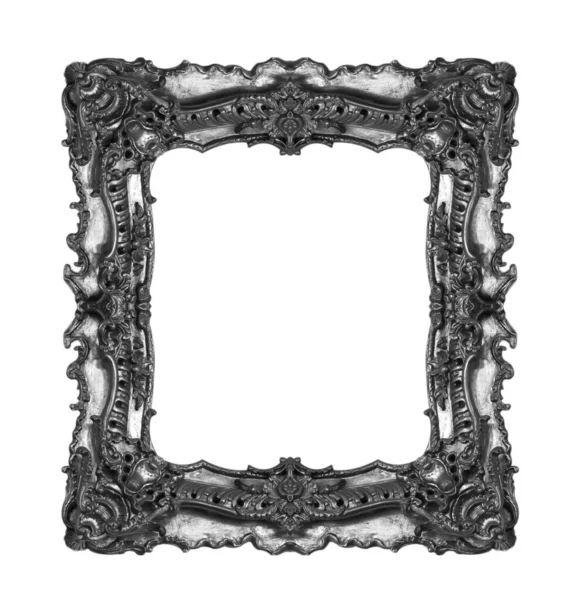 Antique Black Frame Isolated White Background — Stock Photo, Image