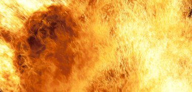 Kızıl ateş alev arka ateş yakma.