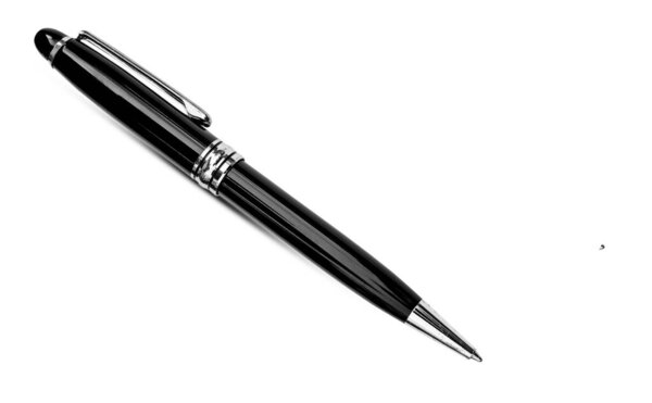 Pluma Aislada Sobre Fondo Blanco — Foto de Stock