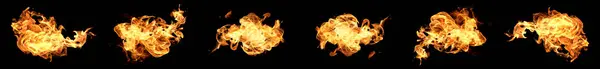 Vlam Warmte Vuur Abstracte Achtergrond Zwart Achtergrond — Stockfoto