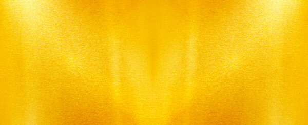 Shiny yellow leaf gold foil texture background