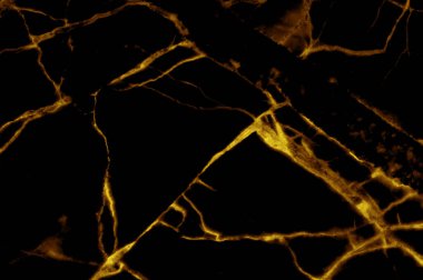 Sarı damarlı siyah mermer arkaplan