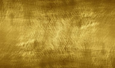 Altın metal fırçalanmış arka plan veya fırçalanmış çelik dokusu