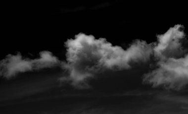 Soyut sis veya duman efekti siyah arkaplan beyaz duman