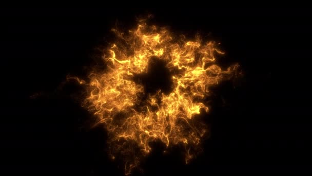 Ακτινοβολούμενα Κύματα Έκρηξης Σωματιδίων Στο Εκπληκτικό Ζήστε Μια Έκρηξη Σωματιδίων — Αρχείο Βίντεο