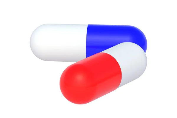 Pills Isolated White Background Render — Stock Photo, Image