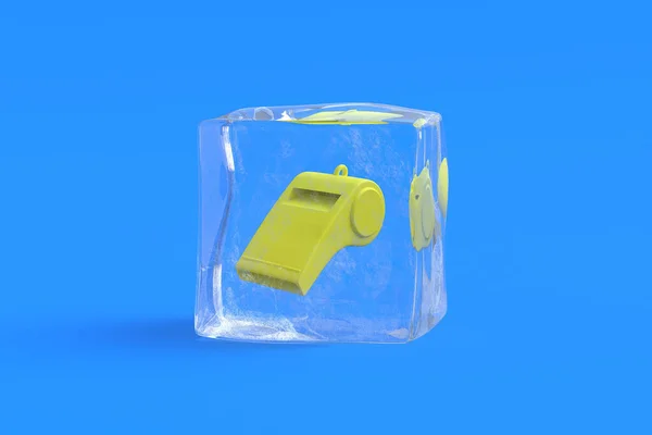 Свист Кубику Льоду Ілюстрація — стокове фото