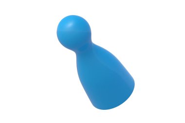 Board game chip isolated on white background. 3d render