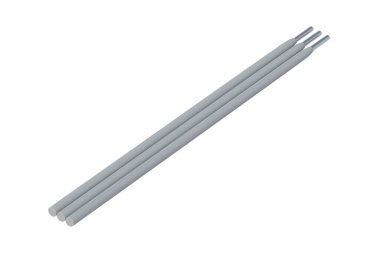 Welding electrodes isolated on white background. 3d render