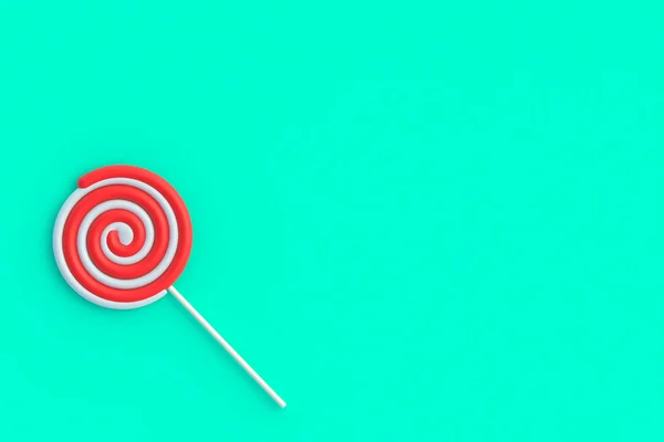 Lollipop Pada Tongkat Permen Bengkok Makanan Manis Pemandangan Bagus Salin — Stok Foto