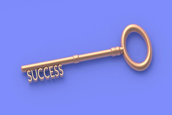 Word Success Key Business Concept Rendering — Stock Photo, Image