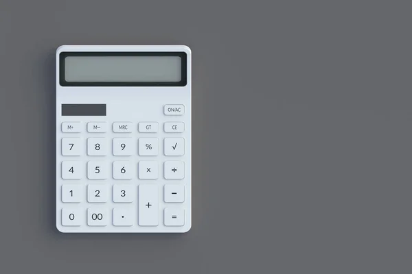 Kalkulačka Šedém Stole Zpátky Školy Kancelářské Potřeby Finanční Krize Domů — Stock fotografie