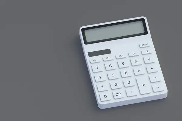 Kalkulačka Tmavém Pozadí Zpátky Školy Kancelářské Potřeby Finanční Krize Domů — Stock fotografie