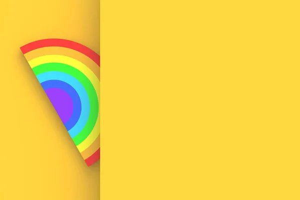 Rainbow Logik Spielzeug Hinter Der Wand Kopierraum Darstellung — Stockfoto